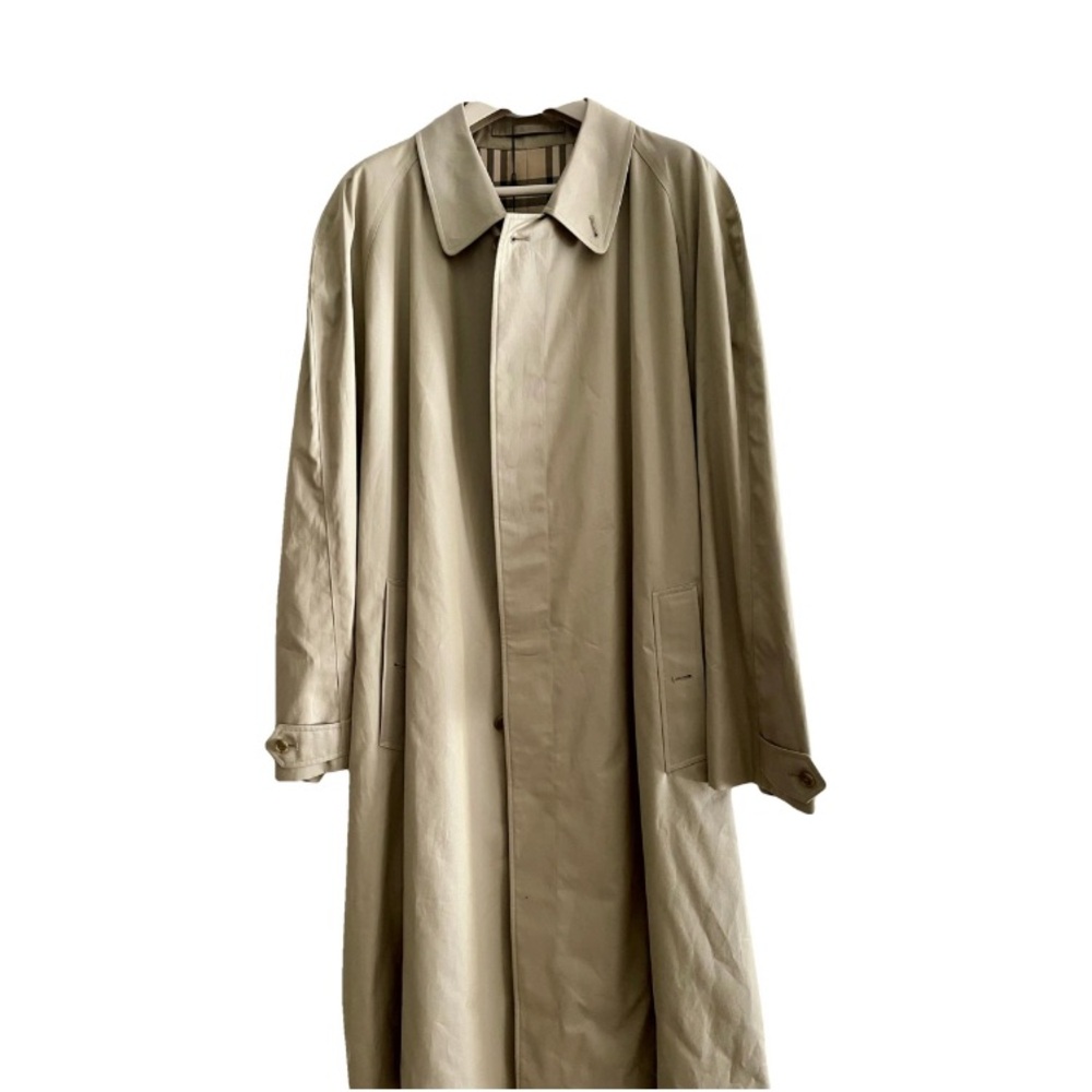New Burberry Cream Trench Coat Classic Full Length Design - US Size 48R